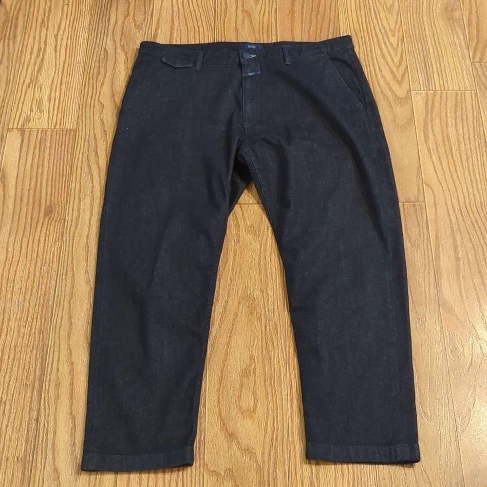 Closed Denim organic cotton relaxed jeans dark wash mid-rise stretch size 38"